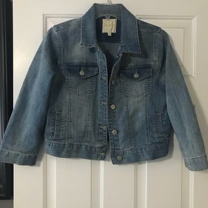 Cropped jean jacket